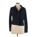 J.Crew Denim Jacket: Short Blue Print Jackets & Outerwear - Women's Size Medium