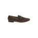 Linea Paolo Flats: Slip-on Chunky Heel Classic Brown Solid Shoes - Women's Size 8 - Almond Toe