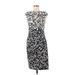 Lauren by Ralph Lauren Cocktail Dress - Sheath: Ivory Print Dresses - Women's Size 8