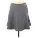 City DKNY Casual Skirt: Gray Solid Bottoms - Women's Size 12