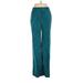 J.Crew Collection Dress Pants - High Rise: Teal Bottoms - Women's Size 6