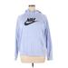 Nike Pullover Hoodie: Purple Graphic Tops - Women's Size X-Large