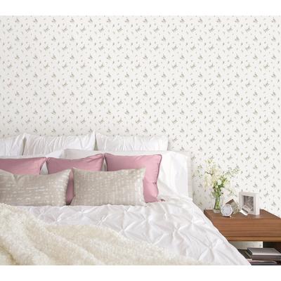 Galerie Wallcoverings Miniatures 2 Tiny Rose Cluster Design Vinyl on Non-woven Matte Wallpaper Roll