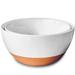 Mora Ceramic Large Mixing Bowls - Set of 2 Nesting BowlMicrowave and Dishwasher Safe - Extra Big 5.5 & 3.6 Qt - White