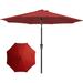 9FT Outdoor Patio Umbrella Outdoor Table Umbrella,Red