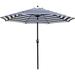 9' Patio Umbrella Outdoor Table Umbrella (Blue and White)