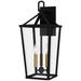 Hull 3-Light Matte Black Outdoor Wall Lantern