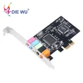 DIEWU Sound Card 5.1CH PCIE X1 5.1 Channel CMI8738 Chipset Audio InterfacePCI Express Stereo Digital