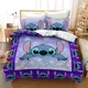 Cartoon Stitch Loli Bed Set for Kids Boys Disney Angel Figures Double Duvet Cover Comforter Sets