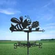 1pc Bee Weather Vane Anti-rust Outdoor Decor Craft Weathervane For Roof Garden Home Fence Column