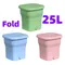 Large 25L Portable Washing Machine Folding and Dryer Bucket for Clothes Tourists Travel Automatic