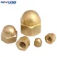 5/10/50pcs M3 M4 M5 M6 M8 M10 M12 M14 M16 Brass Cap Hex Nuts Decorative Dome Head Cover Semicircle