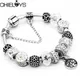 Romantic Style Life Of Tree Beads Charm Bracelets With Snake Chain Bracelets for Women Wife