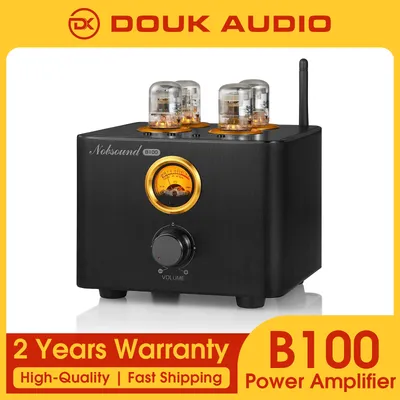 Douk audio b100 vakuum röhre integrierter amp bluetooth 5,0 empfänger koaxial/optischer leistungs Image