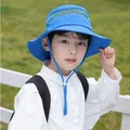 Kinder Sommer Klappen kappe verstellbare breite Krempe Kappe Junge Mädchen Eimer Hüte UV-Schutz