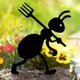 HelloYoung Garden Decor Ants Metal Ants Gardening Ornaments Yard Metal Art Backyard Lawn Stakes