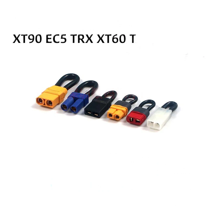 1 Stück Binde stecker anschluss Kurzschluss batterie Überbrückung kabel mit t deans xt60 xt60h xt90 ec5 trx mpx Stecker Image