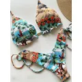 Swimwear Women Swimsuit 2020 Sexy Print Bikini Set Push Up Bathing Suit Brazilian Biquini Beach