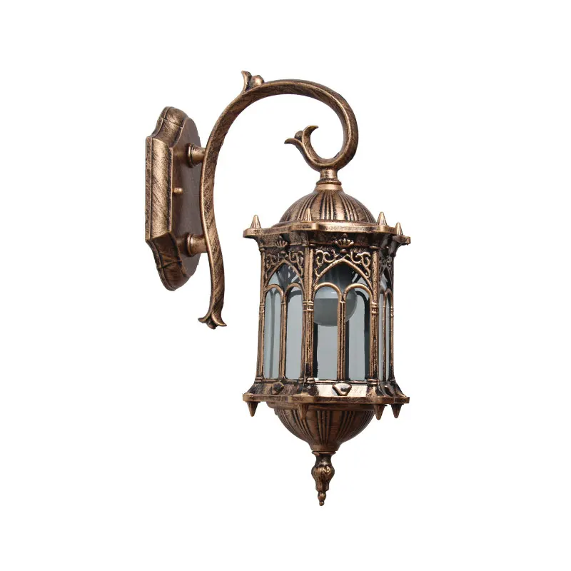 Europäischen-Stil Outdoor Gang Wand Lampe Hof Wand Wasserdichte Lampe Einfache Villa Tür Balkon Korridor Retro Wand Licht