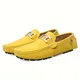 Men Casual Shoes Luxury Brand Mens Suede Loafers Moccasins Breathable Slip on Rubber Non-slip