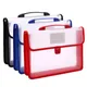 A4 Popper Wallet Plastic Folder Poly Pockets Envelope Waterproof Expanding Document File Folders