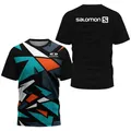 T-shirt traspirante ad asciugatura rapida da uomo Cage Tennis Fitness Running Pro t-shirt da corsa