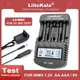 VeitoKala Chargeur Lii-ND4 Nilaissée/Cd Chargeur AA AAA Affichage LCD et test de la capacité de la
