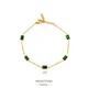 Boom GTONG-Bracelet en malachite plaqué or 18 carats pour femme ensemble d'émeraudes bijoux en