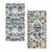 Ambesonne Gamer Themed Fitted Sheet Set 2 Pack Arcade Retro Effect _sds1145 Microfiber/Polyester in Black/Blue/Gray | Full Fitted Sheet | Wayfair