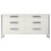 Bernhardt Stratum 6 - Drawer 68" W Double Dresser Wood/Metal in Brown/Gray | 34 H x 68 W x 19 D in | Wayfair 325052