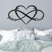 SIGNLEADER Love Heart - Special Gift Personalize Bronze Gold White Unique Metal Custom Wall Decor Accent Metal in Black | Wayfair
