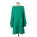 Blaque Label Casual Dress - Mini: Green Solid Dresses - Women's Size Medium