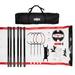 Hall of Games 32-ft Outdoor Volleyball & Badminton Net w/ Carrying Bag Accessories Set Fabric in Black/Red | 92 H x 384 W x 36 D in | Wayfair