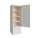 Ready To Ship Cabinets 18" W x 84" H Accent Stock, Linen | 84 H x 18 W x 21 D in | Wayfair SVA188421-UPW