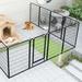 TOLOYE Dog Fence Pet Exercise Pen 12 Panels Metal Playpen For Outdoor | Wayfair YSYMT-WL12H-Y330