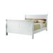 Winston Porter Ed Full Sleigh Bed Wood in Brown/White | Queen | Wayfair E7A04E2D29694379A908FBBF4D0C0D36