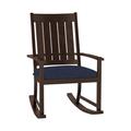 Summer Classics Outdoor Club Rocking Metal Chair w/ Cushions in Gray | Wayfair 333420+C0154222W4222