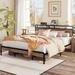 17 Stories Bed Frame w/ 2-Tier Storage Headboard & Power Outlets in Brown | King | Wayfair 73BBC6E949E748FD949FE7F0C0388EEB