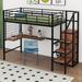 Mason & Marbles Heathcote Twin Loft Bed Metal in Black | 67.9 H x 40.9 W x 94 D in | Wayfair D75B8E428F28482AA0E77C8289D0A69D