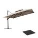 Purple Leaf 12' Square Cantilever Umbrella in Brown | 108 H x 144 W x 144 D in | Wayfair WF05YKLRS12-KK-TB