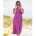 Appleseeds Women's Boardwalk Weekend Dress - Purple - 3X - Womens