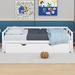 Red Barrel Studio® Extending Daybed w/ Trundle, Wooden Daybed w/ Trundle in White | Wayfair 729E9D6CA91E412A9C3C563A7E2EDFC6