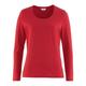 Avena Damen T-Shirt Rot einfarbig