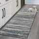 1pc, Contemporary Transitional Gray Runner Rug, Non Skid Washable Rug Runner For Laundry Room Kitchen Floor Hallways Accent Distressed Floor Carpet (40*60/50*80/50*120/50*160/60*180cm)