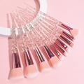 10pcs Cosmetic Makeup Brushes Set Powder Foundation Eyeliner Eyeshadow Lip Brush Holiday Gift For Beauty Lovers