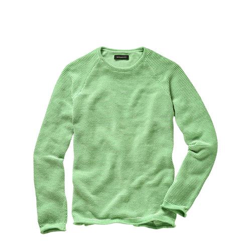 Mey & Edlich Herren Sweater Regular Fit Gruen gemustert