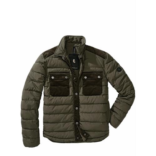 Mey & Edlich Herren Jacke Regular Fit Gruen einfarbig