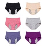 VBARHMQRT Women s Shapewear Control Panties Solid Mesh Breathable and Comfortable High Waist Peripheral Leak Proof Menstrual Pants Panties for Women Sexy Thong Womens Briefs Underwear Cotton Spandex