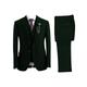 Men's Wedding Tweed Suits Herringbone 3 Piece Plus Size Retro Vintage Tailored Fit Single Breasted Two-buttons Khaki Red Dark Green 2024