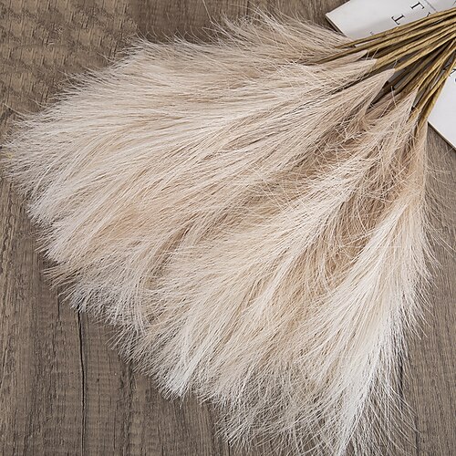 10 Stück INS Wind Muyu Schilf Pampas Simulation Blume Wohnungsdekoration grenzüberschreitende Hochzeitskunstblume Weihnachtsgeschenk Image